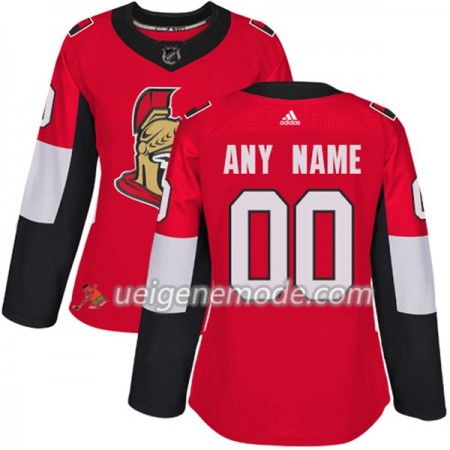 Dame Eishockey Ottawa Senators Custom Adidas 2017-2018 Rot Authentic